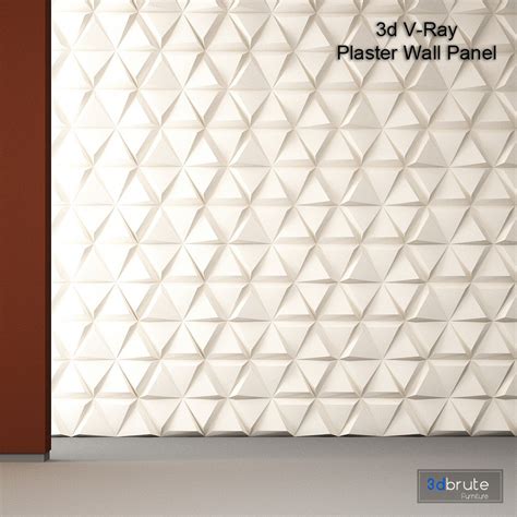 3d Plaster Wall Panel 3d Model Buy Download 3dbrute