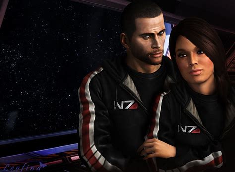 Shepard And Ashley By Leo Fina On Deviantart Mass Effect