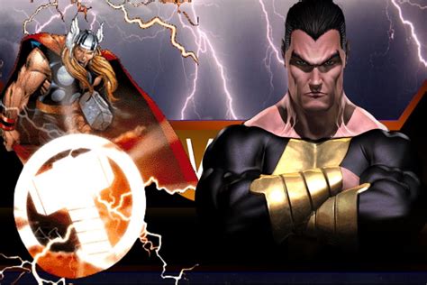 Thor Vs Black Adam In An Epic Battle To The Death Youtube