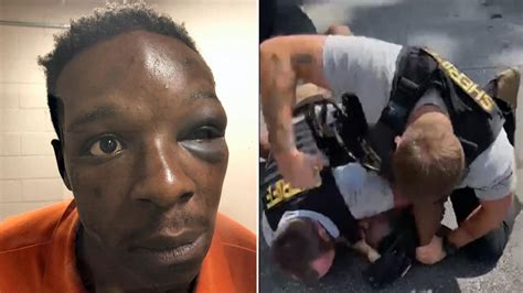 us police officer fired after video shows him repeatedly punching black man us news sky news