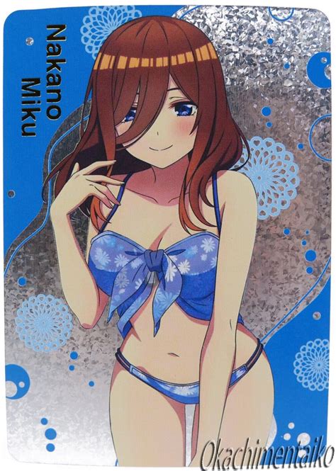 Sexy Card Waifu Manga Anime Naked Doujin Nude Miku Nakano Swimsuit Ebay