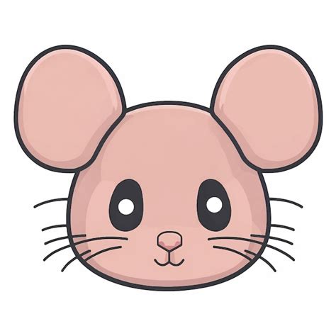 Premium Vector Vector Illustration Of Cute Cartoon Mouse Face Or Head