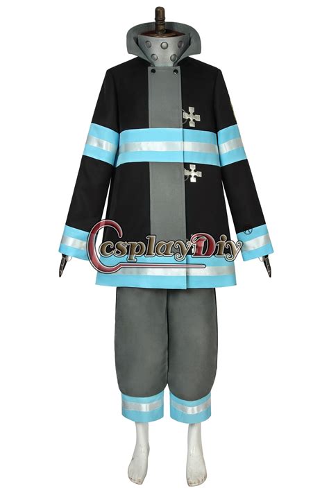 Cosplaydiy Anime Fire Force No8 Special Team Uniform Fireman Akiratu