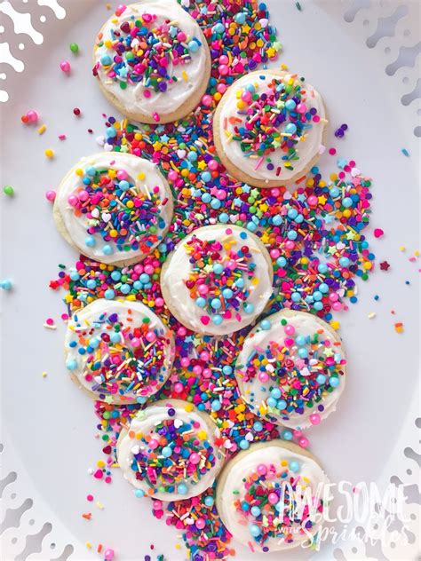 The Most Awesome Ever Sugar Cookies Awesome With Sprinkles Vanilla