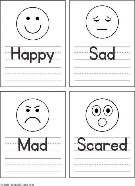 Feelings Faces Free Printable Emotion Faces Kindergarten Feelings