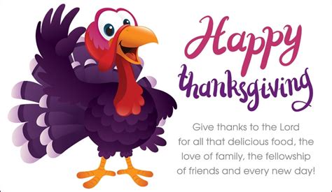 Happy Thanksgiving Cartoon Turkey Ecard Free