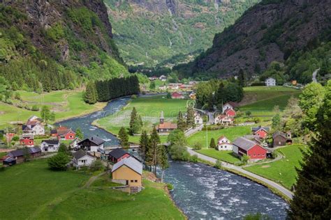 Flam Village Norway Stock Image Image Of Europe River 49848705