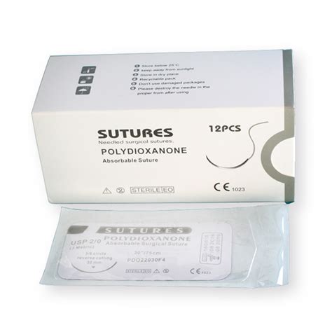 Absorbable Polydioxanone Monofilament Suture With Reverse