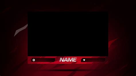 Minimal Red Stream Overlay Pack For Twitch Kick And Youtube Streamers