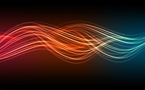Wavy Rainbow Multicolored Lines Wallpaper Coolwallpapersme