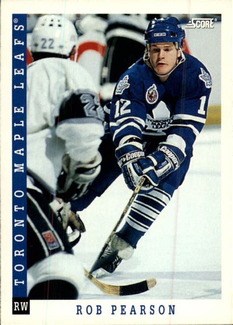 79 results for leafs score set. 1993-94 (MAPLE LEAFS) Score Canadian #96 Rob Pearson | eBay