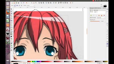 With cartoon photo editor, you. Drawing Anime Girl With Inkscape part 1 - YouTube