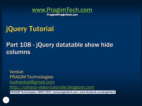 Sql Server Net And C Video Tutorial Jquery Datatable Show Hide Columns Hot Sex Picture