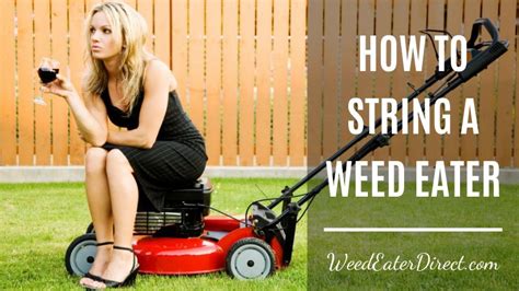 We have a feeling most pros won't mind one bit. How To Restring A Weed Wacker