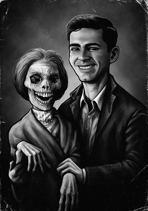Norman Bates And Mother Psycho By Sam Raw Alternativeart