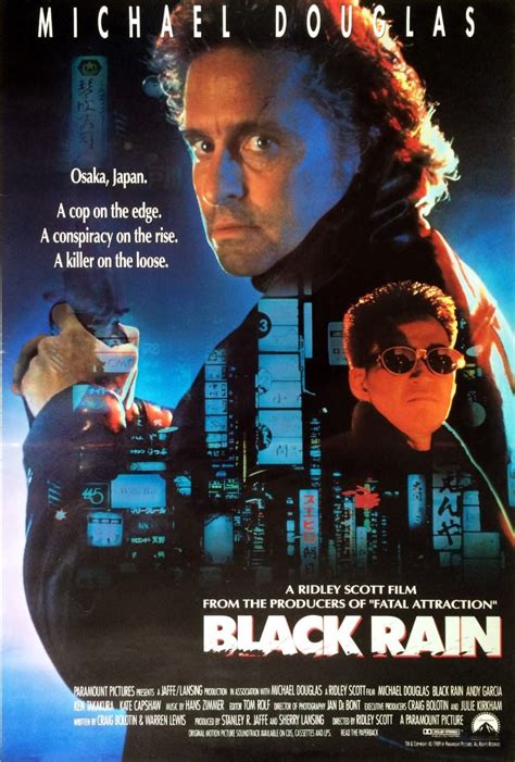 Black Rain 1989 Action Movie Poster Black Rain Movie Best Movie