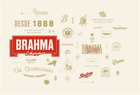 Cerveja Brahma Logo Icon Rebranding Logo Design Typography Brahma