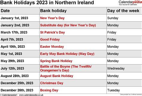 Bank Holidays 2023 In The Uk With Printable Templates