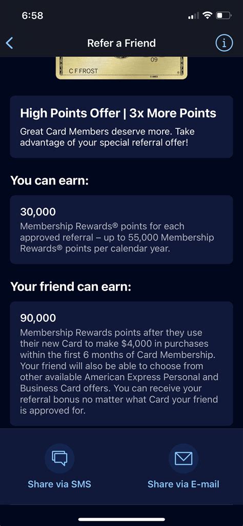 Amex Gold Refer A Friend You Get 30k They Get 90k In Points Ymmv