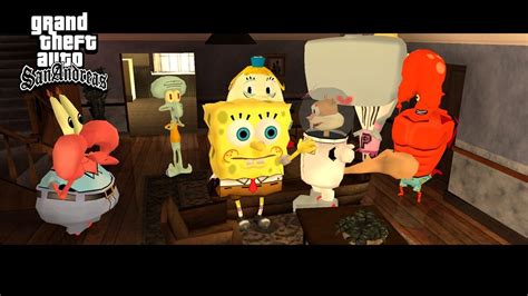 Spongebob Menikah Dengan Sandy Gta Lucu Spongebob Youtube
