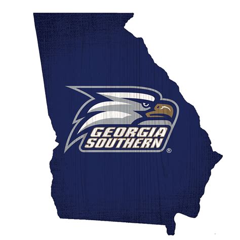 Georgia Southern Eagles 12 Logo State Sign