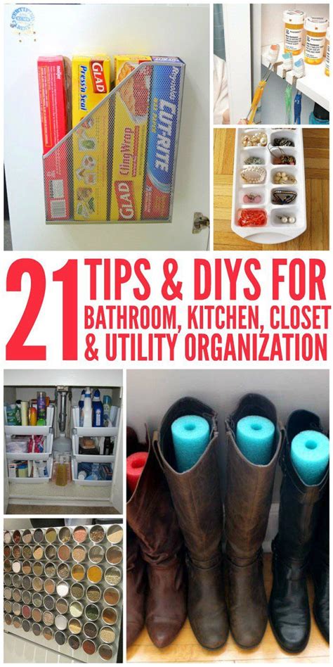 Trying to control your clutter and clean your messy house but. 21 Tips and DIY Organization Ideas for the Home | Diy ...
