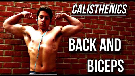 home calisthenics back and biceps routine beginner intermediate advanced youtube