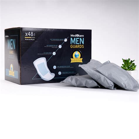 Medokare Incontinence Pads For Men Pack Discreet Maximum Absorbency