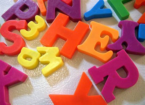 Magnet Letters On Fridge Free Stock Photo Freeimages