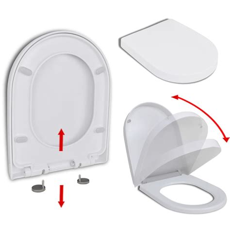 Free shipping for many items! White Soft-close Toilet Seat with Quick-release Design ...