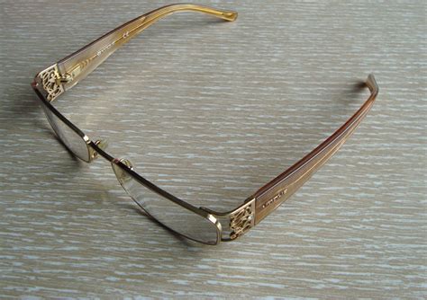 Vogue Gold Filigree And Rhinestone Eyeglasses 1990s Glasses Etsy