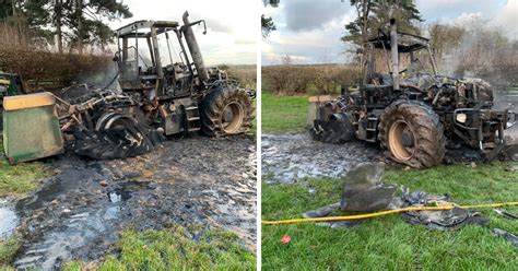 Flames Could Be Seen From Miles Away As Emergency Crews Tackled Tractor