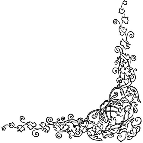 Embroidery is a decorative needlecraft that uses yarn or thread on canvas or fabric, but can also incorporate materials such as beads, pearls, or ribbon. Free Embroidery Corner Design! - The Graphics Fairy