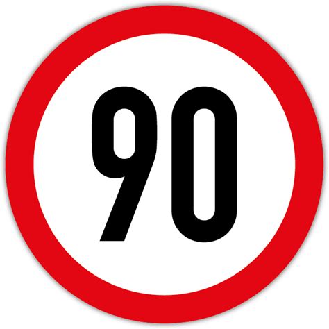 Do Osiągnięcia Prędkości 100 Km - Znak B-33: Ograniczenie prędkości do 90 km/h SODA druk • DRUKARNIA