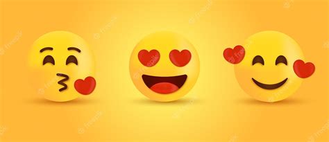 Premium Vector Loving Eyes And Kissing Emoji Or Smiling Emoticon With