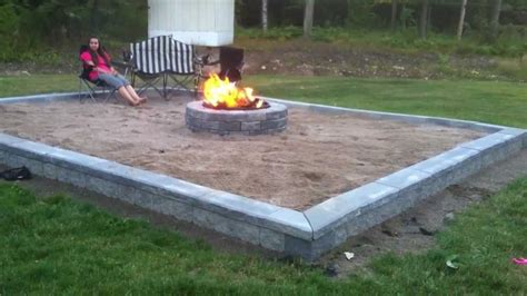 Building Back Yard Beach Themed Fire Pit Series Compilation Youtube