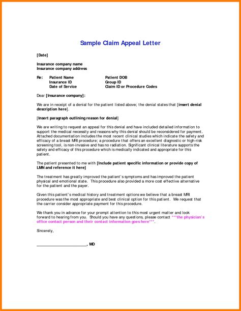 Unemployment denial appeal letter template samples november 12, 2020 by rebecca b. Claim Denial Letter Template Examples | Letter Template ...