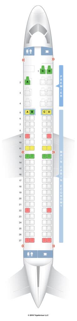 Embraer Erj 190 Seat Map