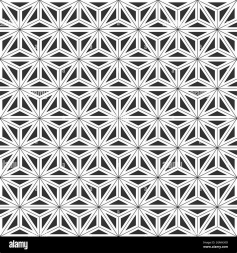 Abstract Seamless Triangles Pattern Geometric Texture Outline