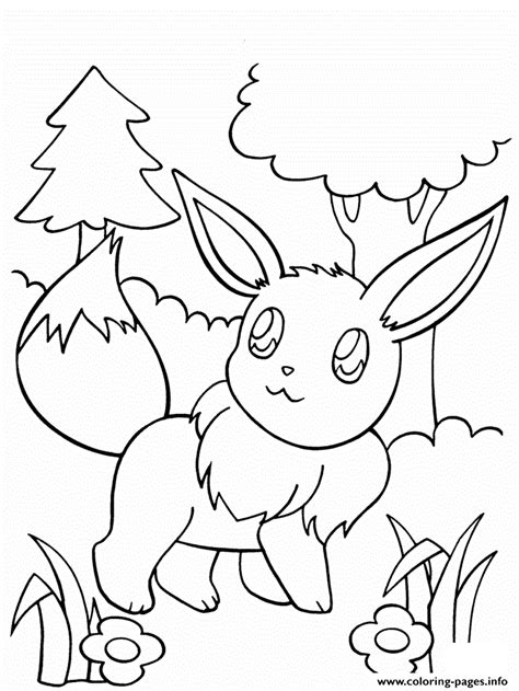 Pokemon let's go, eevee developer(s): Eevee Pokemon Go Coloring Pages Printable
