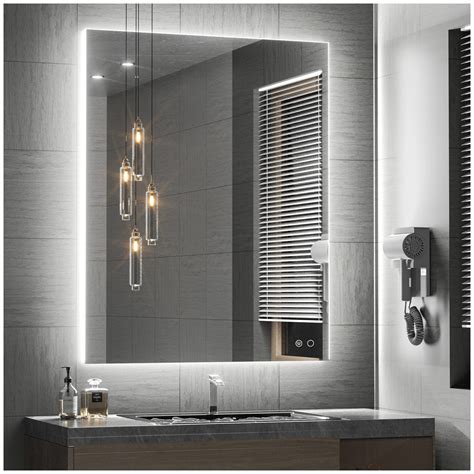 Buy Keonjinn Backlit Mirror Bathroom 36 X 28 Inch Led Mirror For