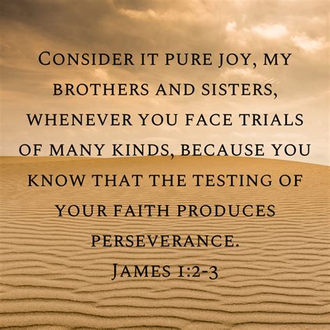 James Consider It Pure Joy My Brothers And Sisters Whenever You Face Trials Of Many