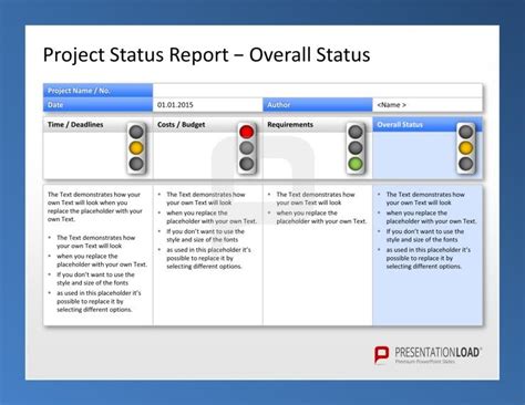 Project Management Premium Toolbox Presentationload Project Status