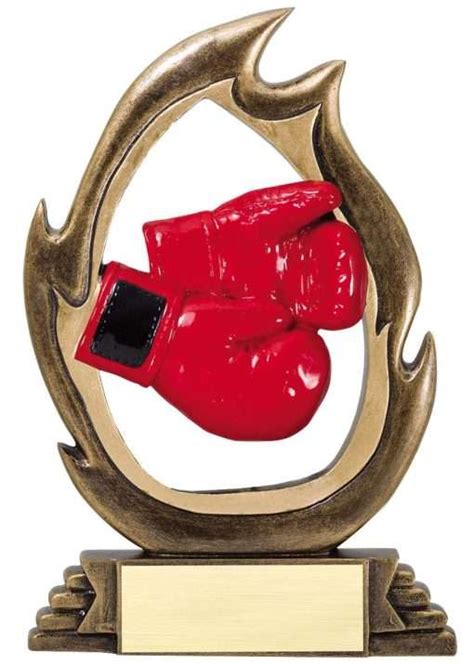 725 Boxing Trophy Flame Series Royal Trophies