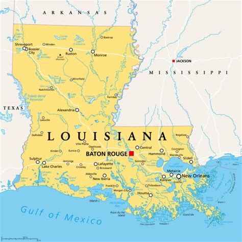990 Texas Louisiana Map Stock Photos Pictures And Royalty Free Images