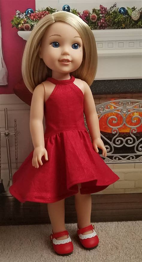 Sew Dolled Up By Ellies Style Emilys Christmas Dress 2018