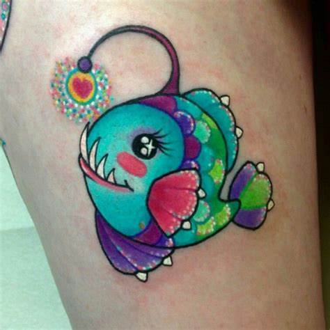 Love This Version Of An Angler Fish Ocean Tattoos Mermaid Tattoos