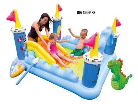 Pantas bila ingin membangun kolam renang rumah. Jual KOLAM RENANG ANAK PEROSOTAN INTEX CASTLE di lapak ...
