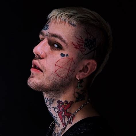 That Look Bites Lip With Images Lil Peep Tattoos Peeps Lil