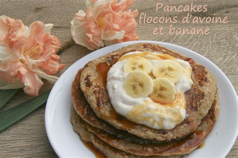 Pancakes aux flocons davoine et banane